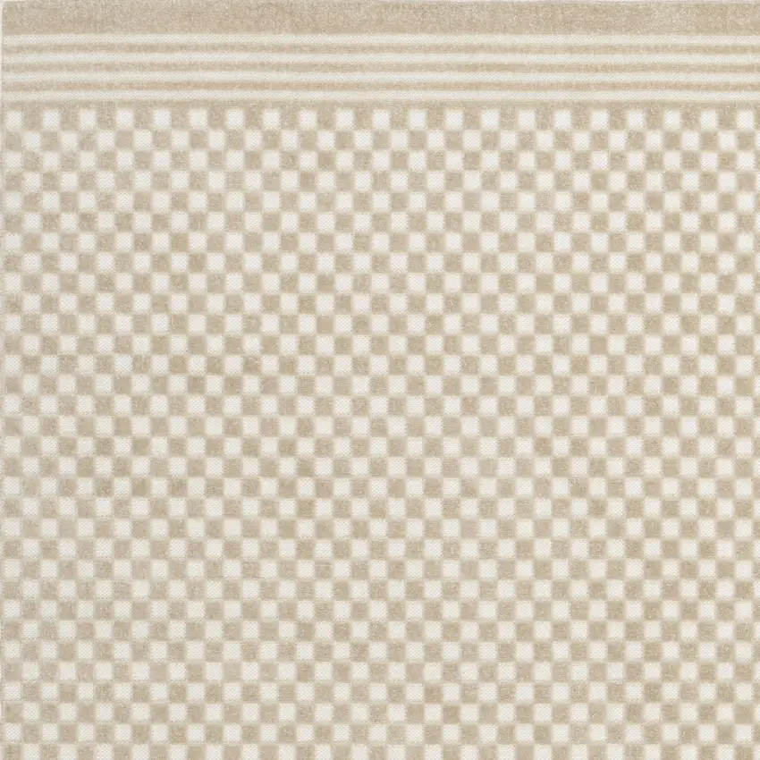 Beige Geometric Area Rug Photo 7
