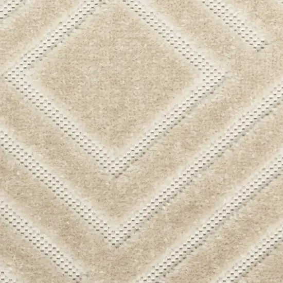 Beige Geometric Area Rug Photo 9