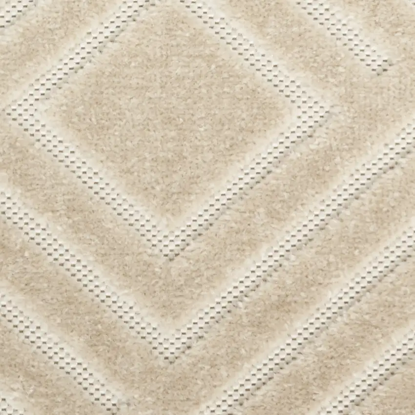 Beige Geometric Area Rug Photo 9