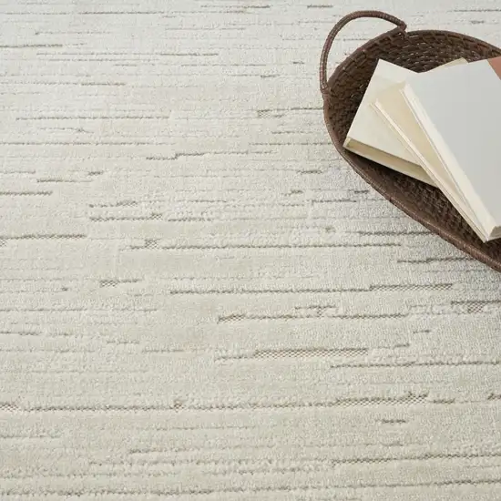 Beige Geometric Area Rug Photo 6