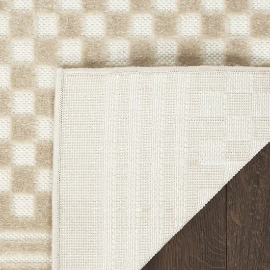 Beige Geometric Area Rug Photo 8