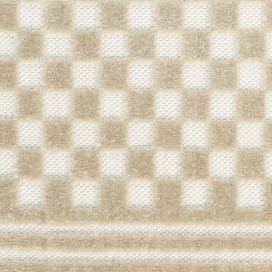 Beige Geometric Area Rug Photo 9