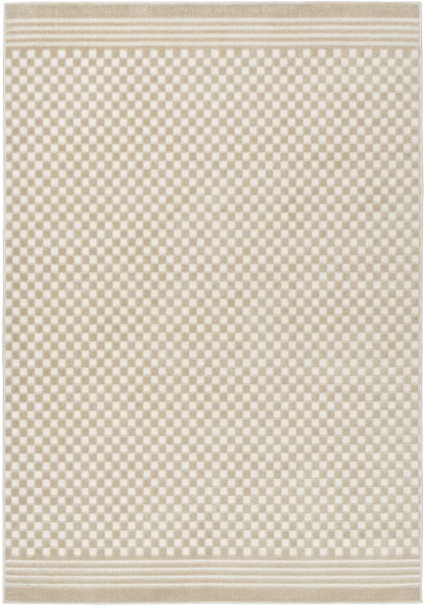 Beige Geometric Area Rug Photo 4