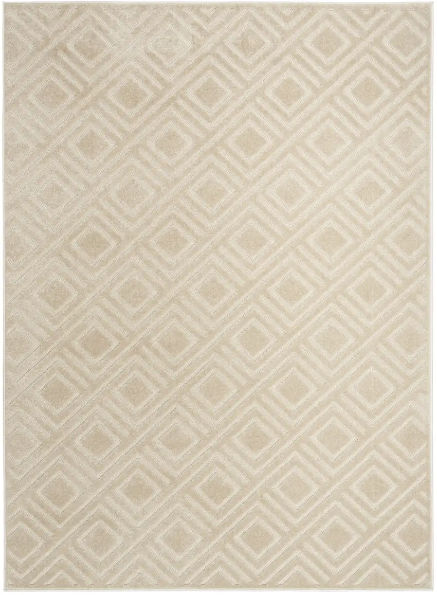 Beige Geometric Area Rug Photo 2