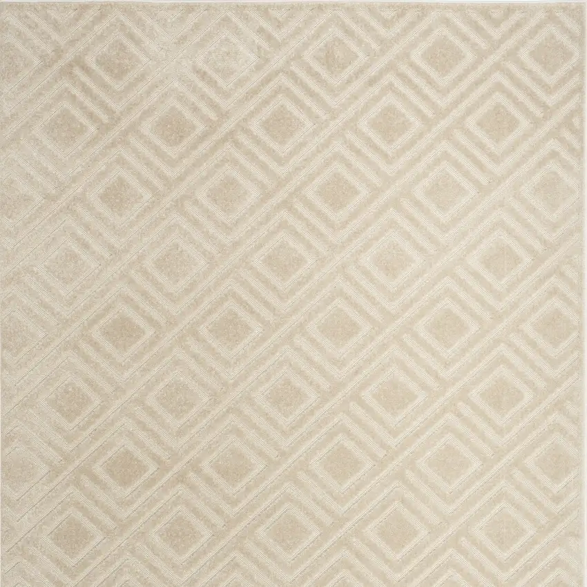 Beige Geometric Area Rug Photo 6