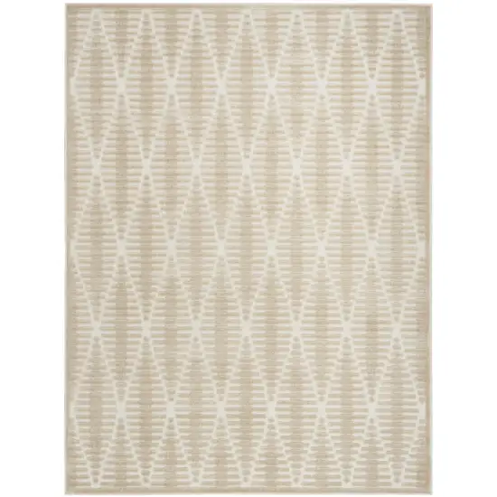 Beige Geometric Area Rug Photo 1