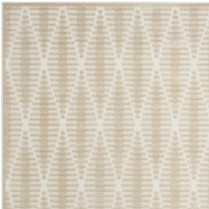 Beige Geometric Area Rug Photo 9