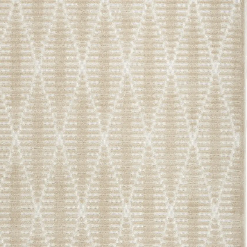 Beige Geometric Area Rug Photo 9