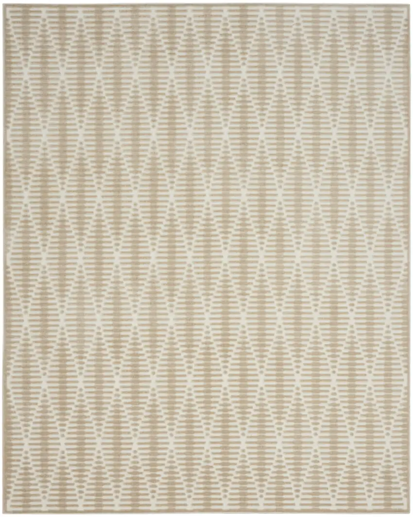 Beige Geometric Area Rug Photo 2