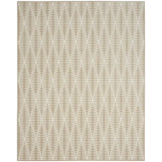 Beige Geometric Area Rug Photo 1