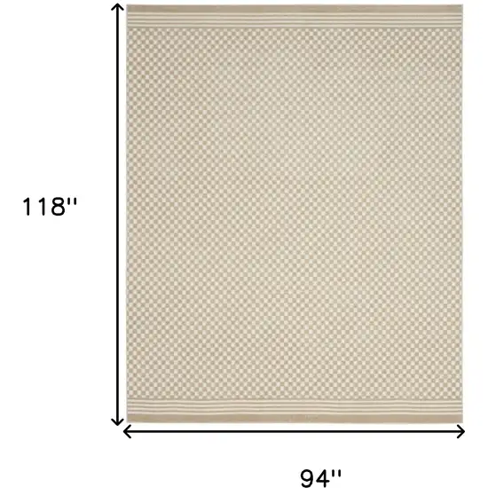 Beige Geometric Area Rug Photo 3