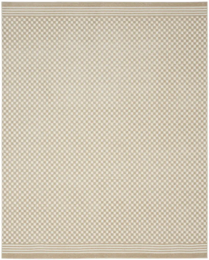 Beige Geometric Area Rug Photo 4