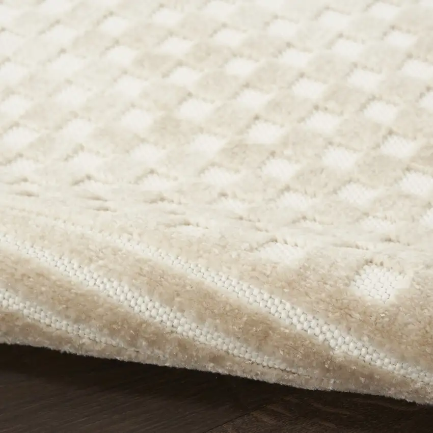 Beige Geometric Area Rug Photo 9