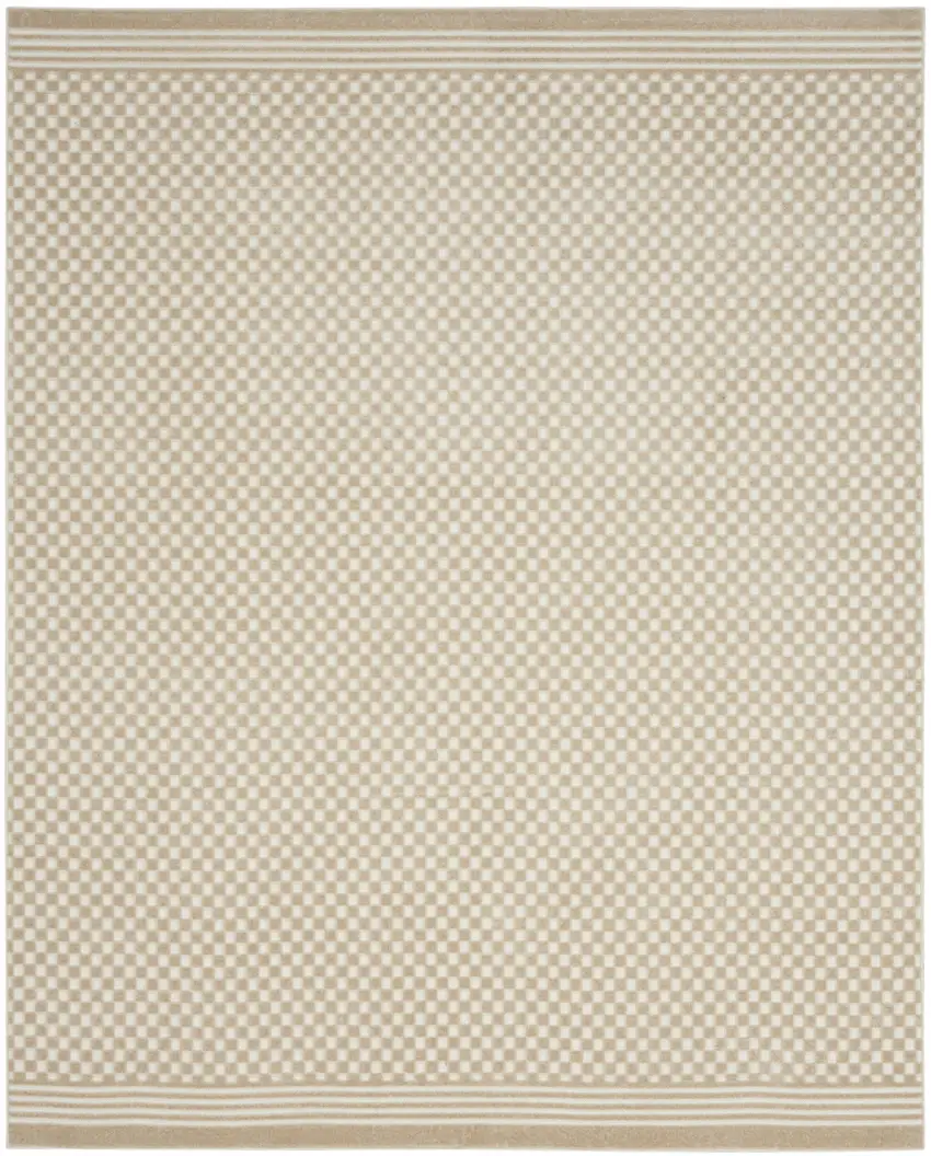 Beige Geometric Area Rug Photo 2