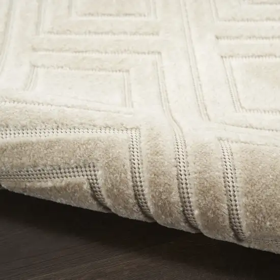 Beige Geometric Area Rug Photo 5