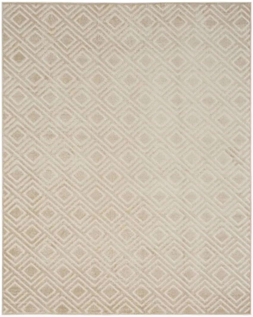 Beige Geometric Area Rug Photo 1