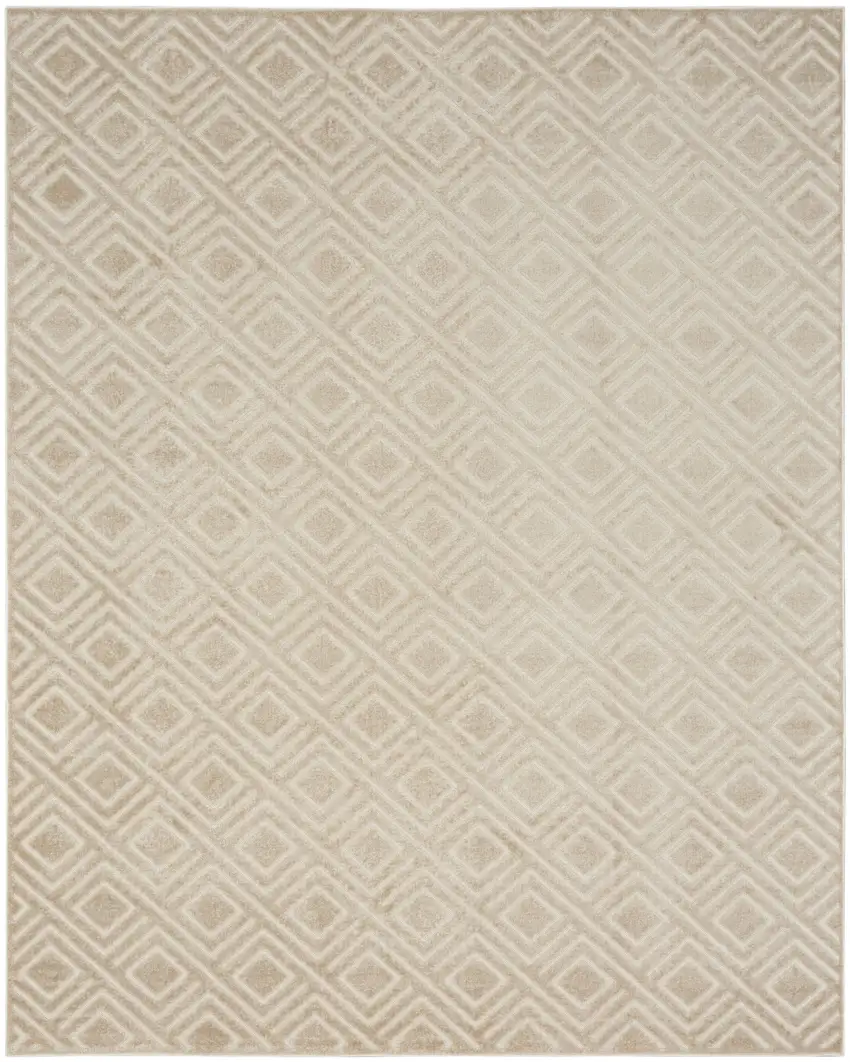 Beige Geometric Area Rug Photo 2