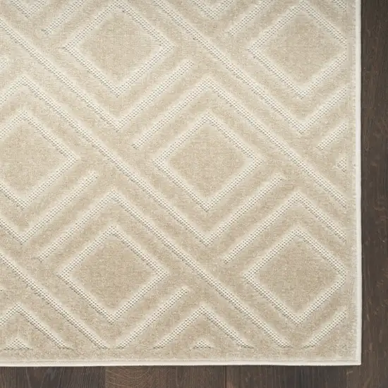 Beige Geometric Area Rug Photo 8