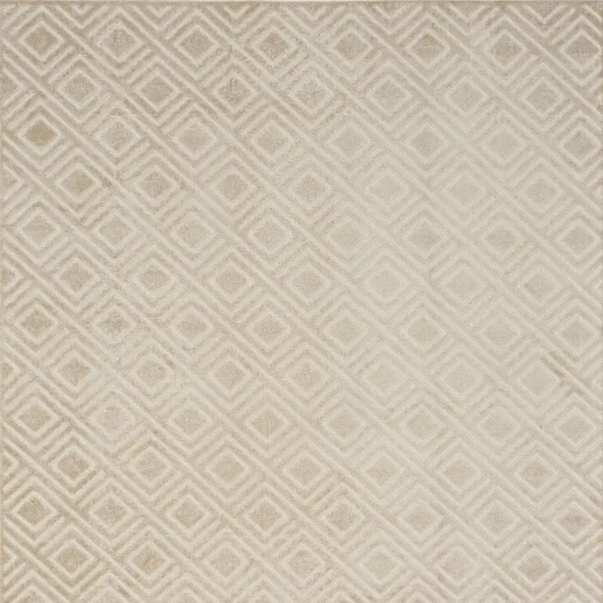 Beige Geometric Area Rug Photo 7