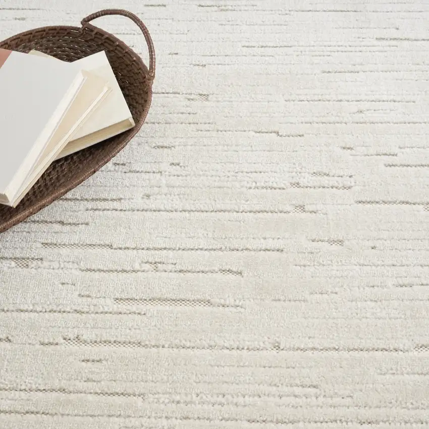 Beige Geometric Area Rug Photo 7