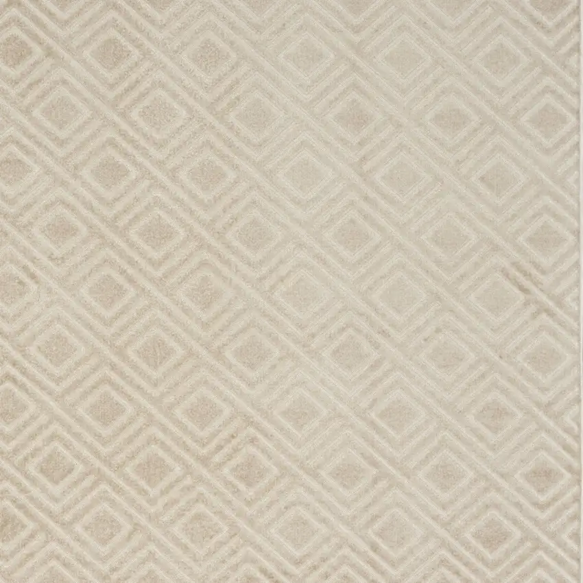 Beige Geometric Area Rug Photo 7