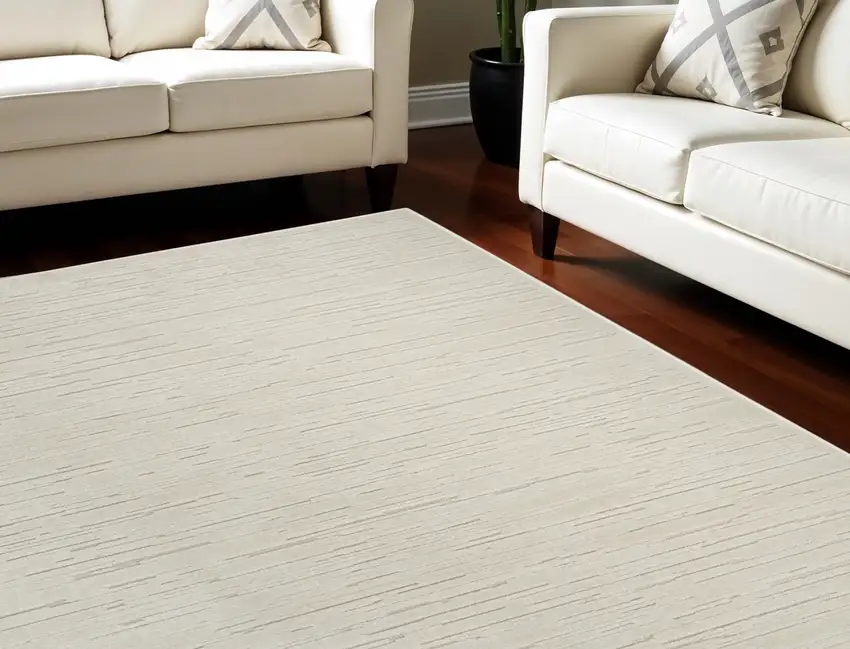 Beige Geometric Area Rug Photo 1