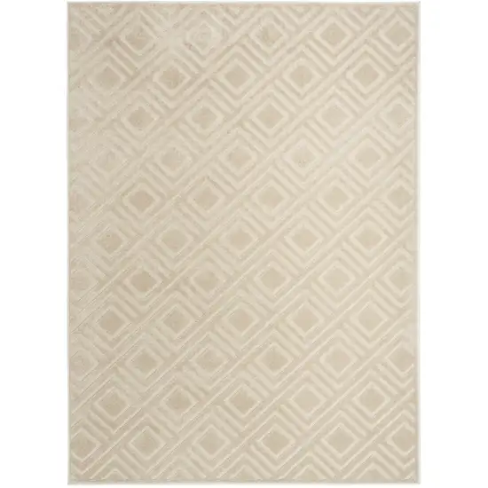 Beige Geometric Area Rug Photo 1
