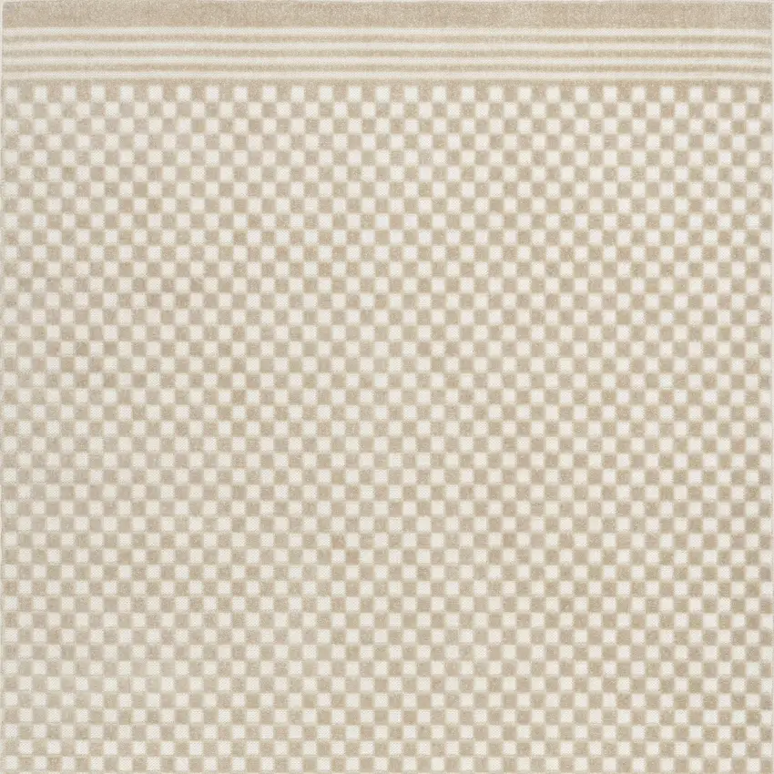 Beige Geometric Area Rug Photo 8