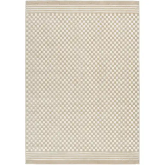 Beige Geometric Area Rug Photo 1