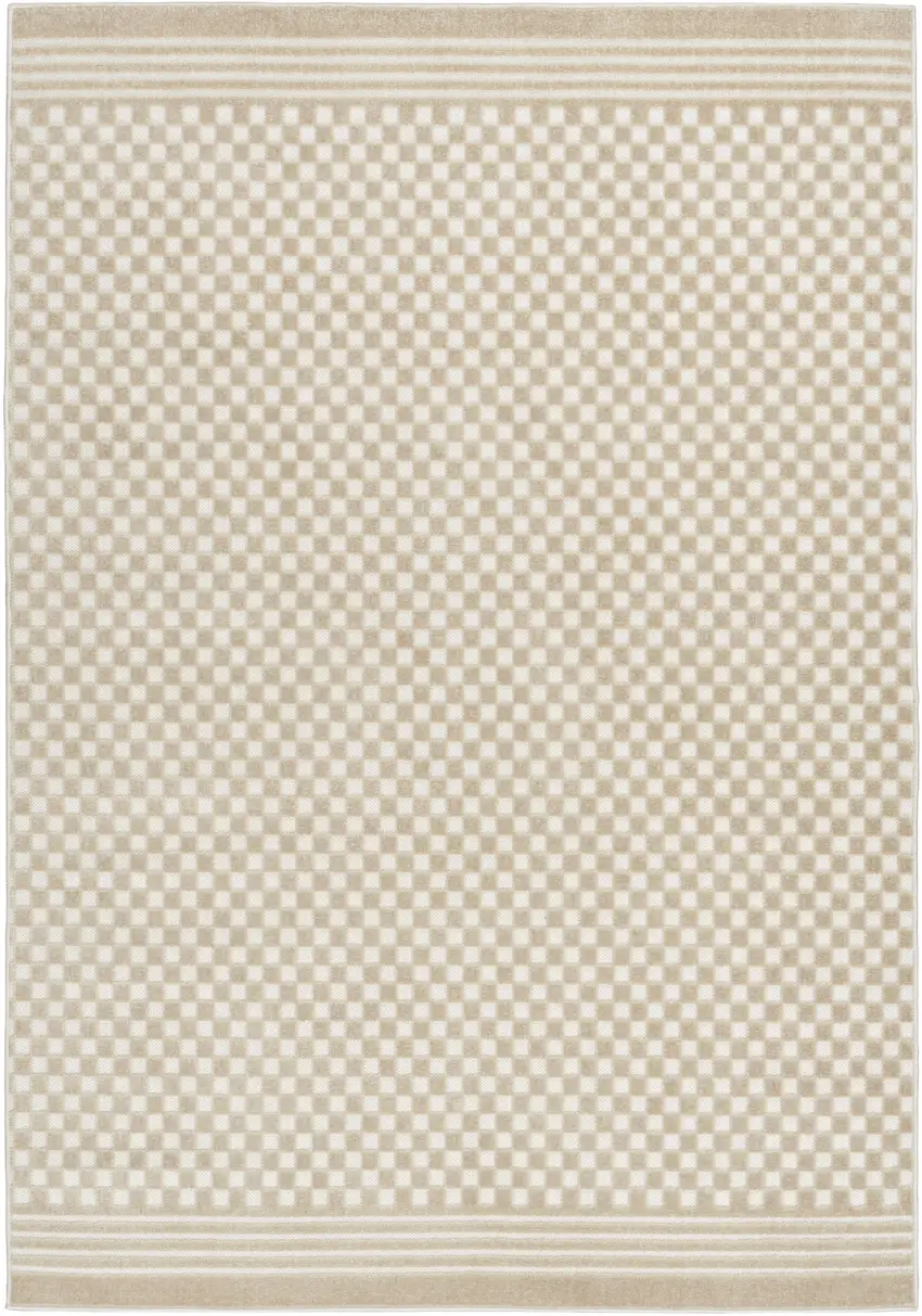 Beige Geometric Area Rug Photo 2