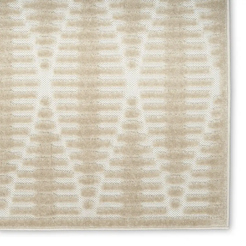 Beige Geometric Area Rug Photo 5