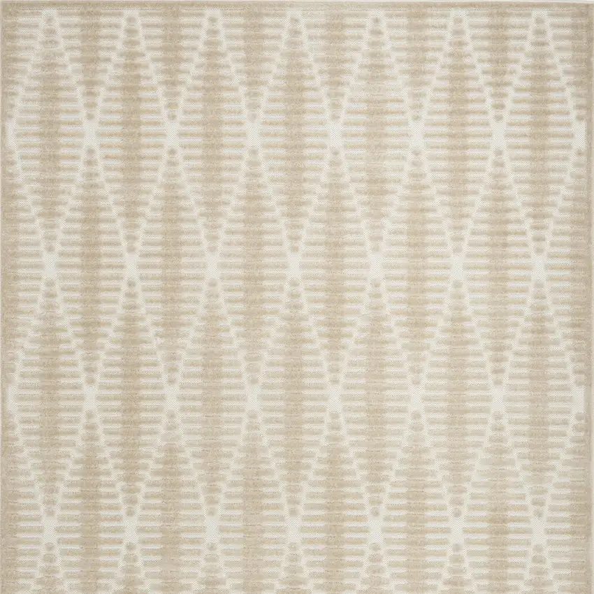 Beige Geometric Area Rug Photo 8