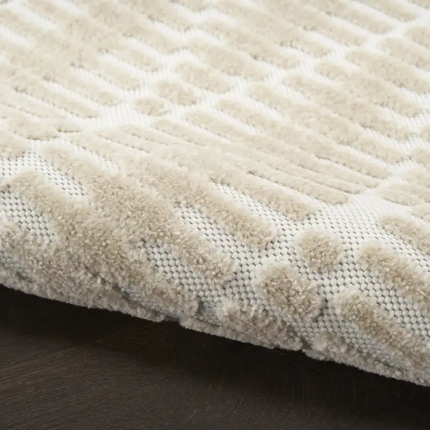 Beige Geometric Area Rug Photo 6