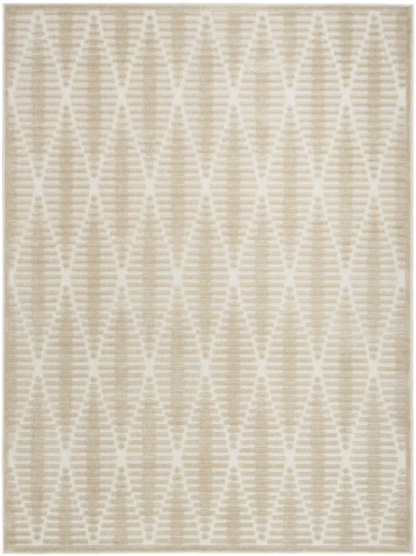 Beige Geometric Area Rug Photo 1