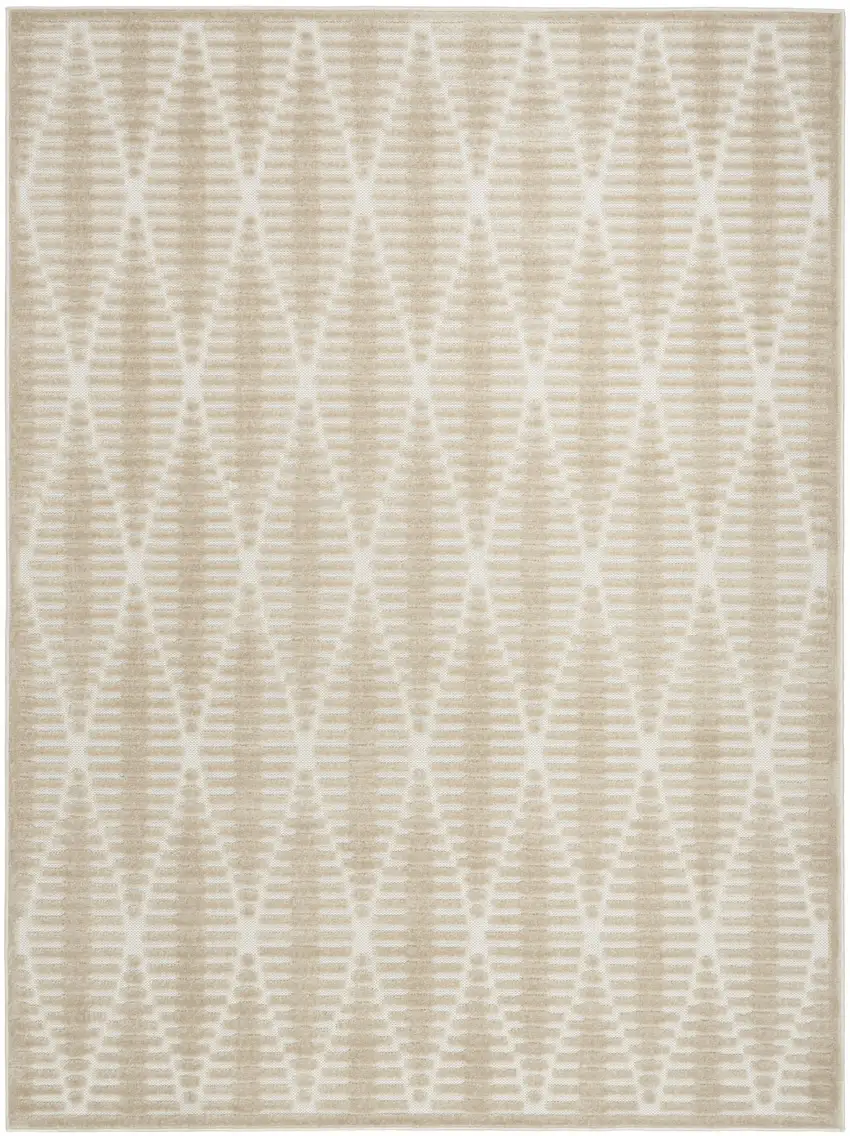 Beige Geometric Area Rug Photo 2
