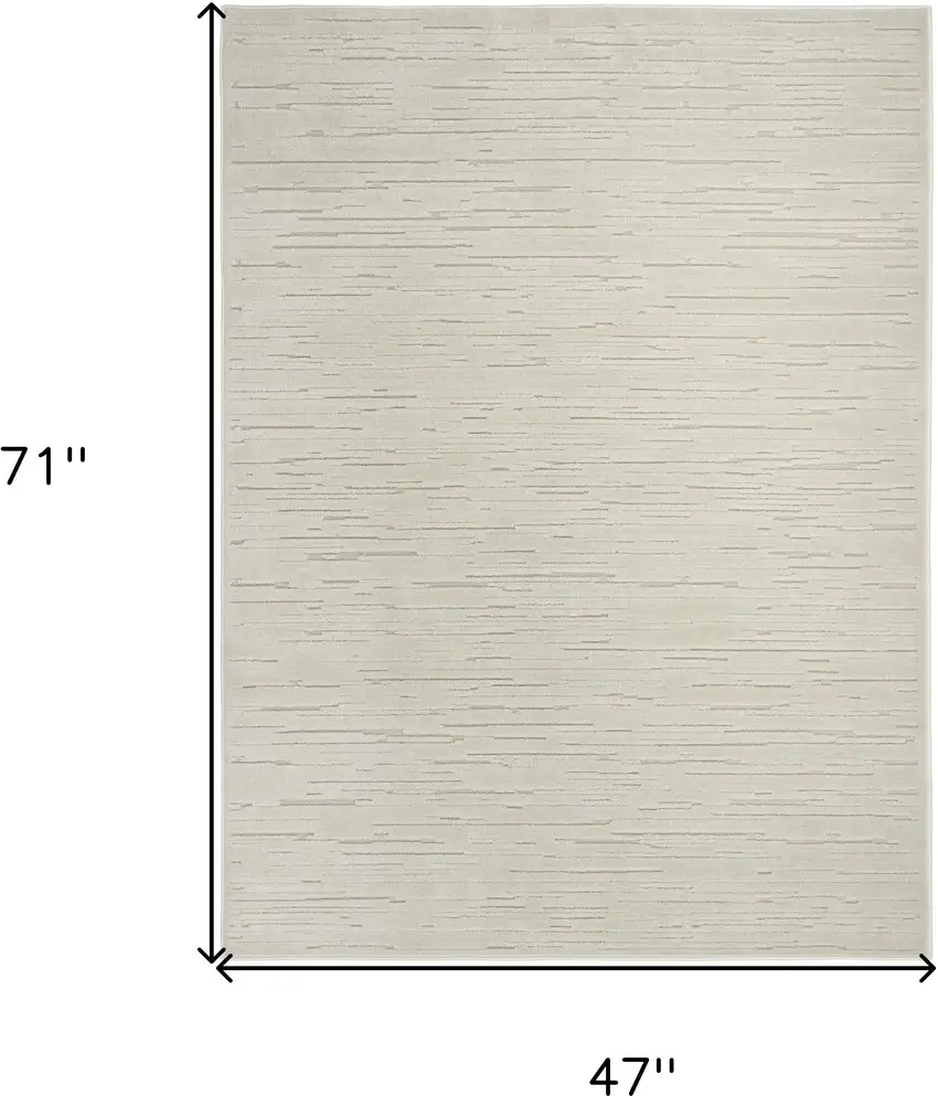 Beige Geometric Area Rug Photo 3