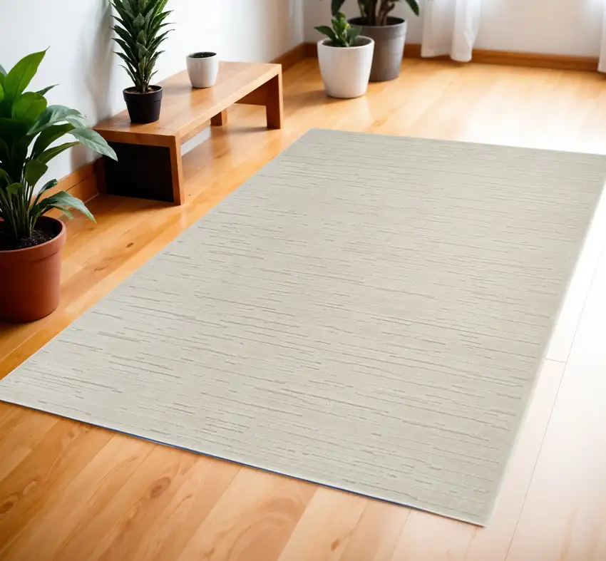 Beige Geometric Area Rug Photo 1