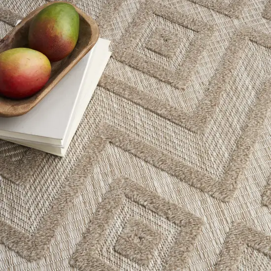 Beige Indoor Outdoor Area Rug Photo 5