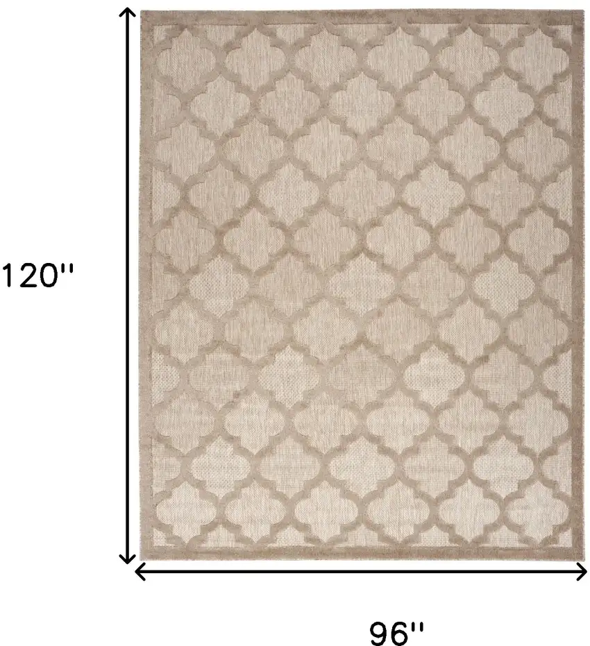 Beige Geometric Flatweave Area Rug Photo 8