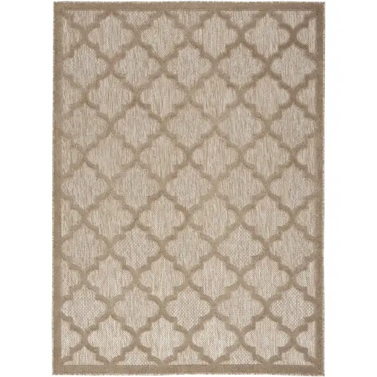 Beige Geometric Flatweave Area Rug Photo 1