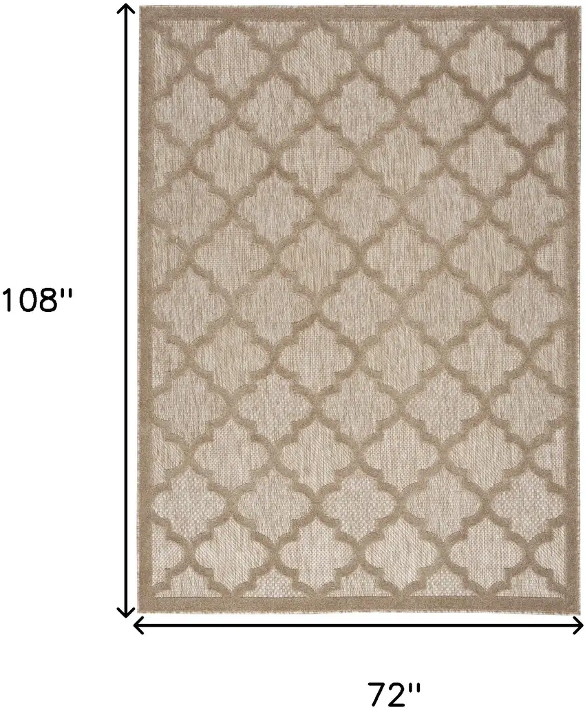 Beige Geometric Flatweave Area Rug Photo 5