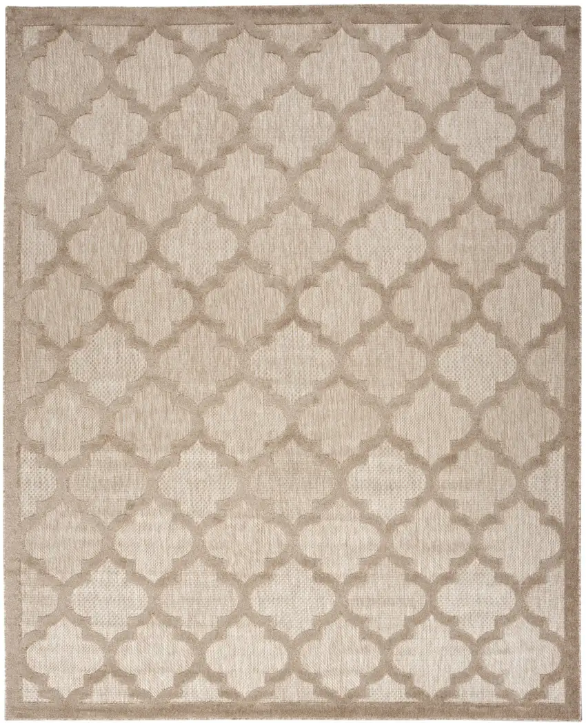 Beige Geometric Flatweave Area Rug Photo 1