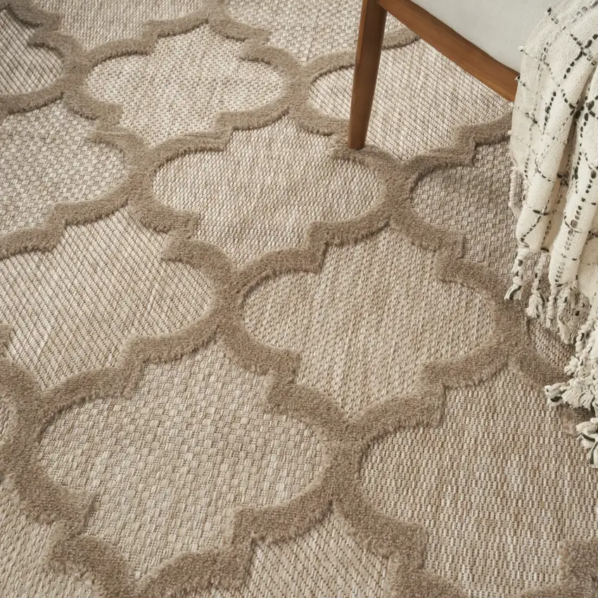 Beige Indoor Outdoor Area Rug Photo 9