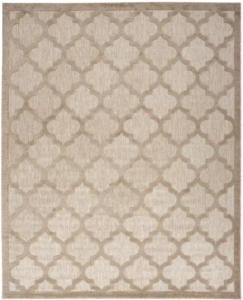 Beige Indoor Outdoor Area Rug Photo 1