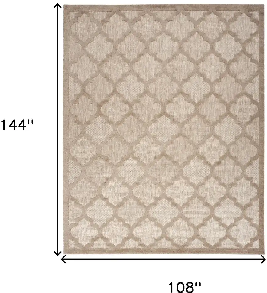 Beige Geometric Flatweave Area Rug Photo 8