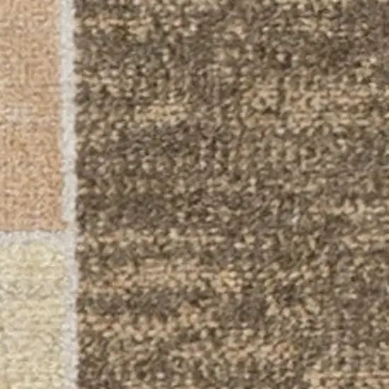 Beige Geometric Power Loom Area Rug Photo 8