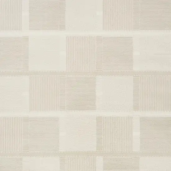 Beige Geometric Power Loom Area Rug Photo 3
