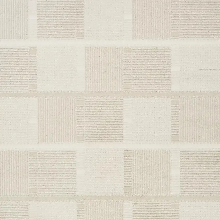 Beige Geometric Power Loom Area Rug Photo 3