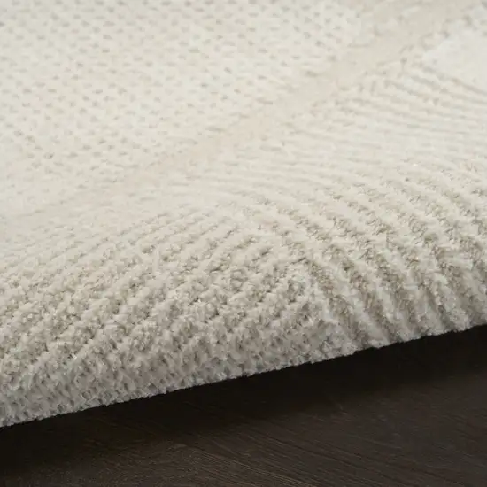 Beige Geometric Power Loom Area Rug Photo 8
