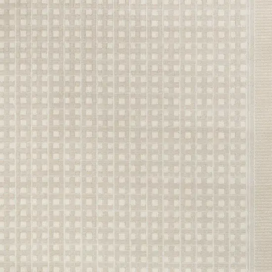 Beige Geometric Power Loom Area Rug Photo 3